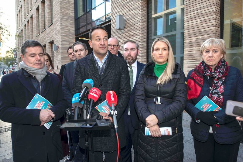 The Ministers who get up early: Paschal Donohoe, Leo Varadkar, Helen McEntee and Heather Humphreys. Gareth Chaney/ Collins Photos