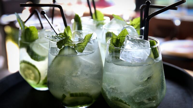 Talha-Tini cocktails to start the evening.