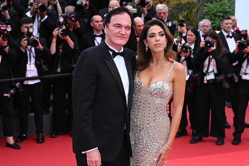 Quentin and Daniella Tarantino. Photograph: Doug Peters/PA Wire
