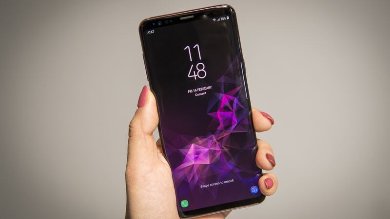 Samsung Galaxy S9+. Photograph: David Paul Morris/Bloomberg