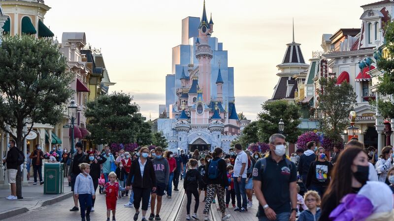 Disneyland Paris: ‘We got up late, had a slow breakfast of fresh pastries bought from our local patisserie, before taking the hour-long train journey.’ Photograph: iStock