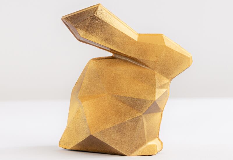 Braw Chocolate's golden rabbit
