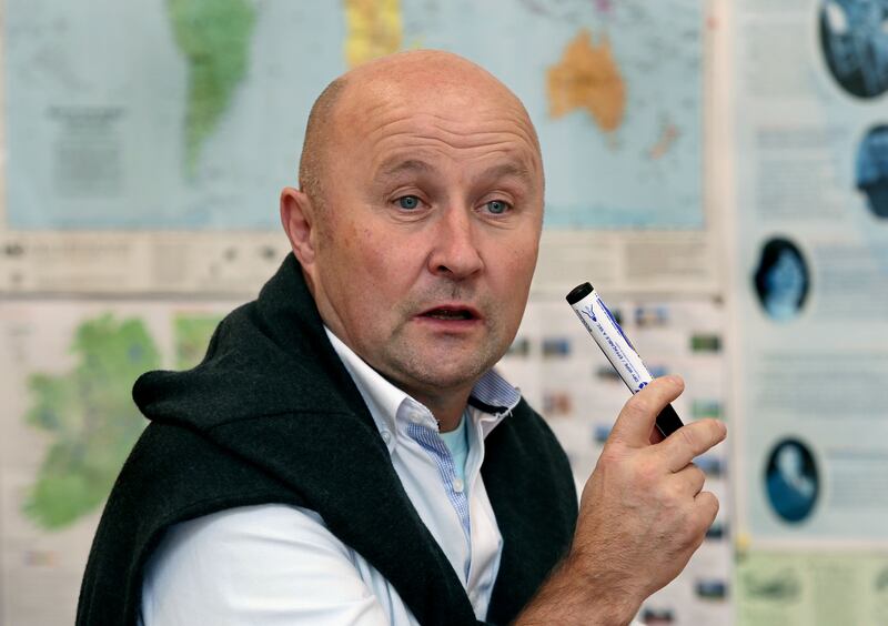 Teacher Richie Bell at work at Coláiste Muire Máthair, formerly St Mary's College, at St Mary's Road in Galway city. Photograph: Joe O'Shaughnessy
