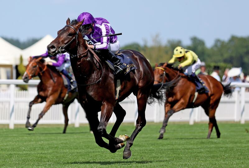 Ryan Moore riding Gstaad on their way to wining the Coventry Stakes at Royal Ascot. Photograph: Tom Dulat/Getty Images for Ascot Racecourse