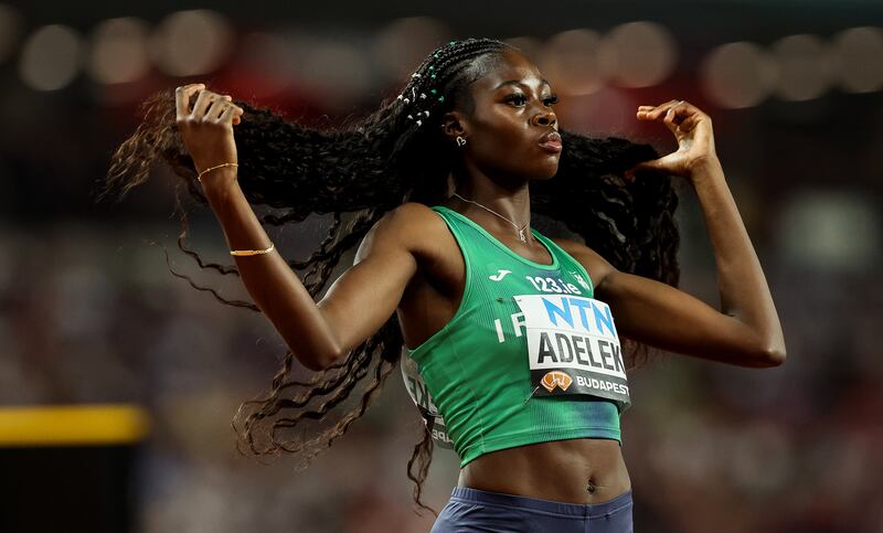 If Ireland’s Rhasidat Adeleke makes the podium the achievement would be a first for Ireland's women's sprinters. Photograph: Morgan Treacy/Inpho