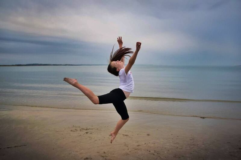 Happy out! Burrow Beach, Sutton, Dublin. Photograph: Miriam Maguire