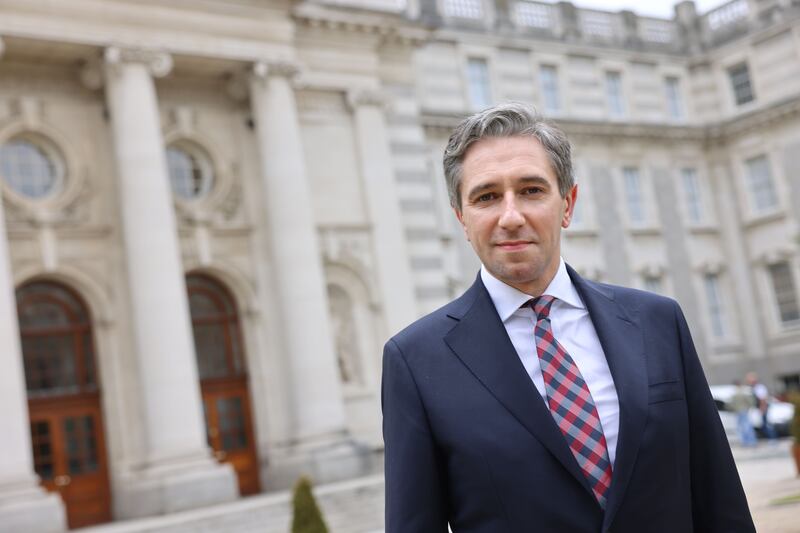 Simon Harris is strongly critical of the European Union on the situation in Gaza. Photograph: Dara Mac Dónaill










