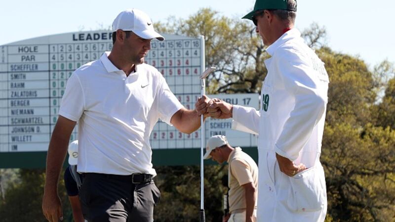 Scottie Scheffler finished on three-under in his first outing since becoming world number one. Photograph:  Jamie Squire/Getty Images