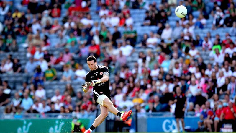 Can Mayo expose Niall Morgan’s weaknesses in the All-Ireland final. Photograph: Ryan Byrne/Inpho