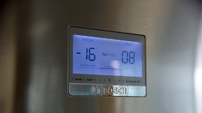 On-door displays let you know at a glance what temperature your fridge freezer is at