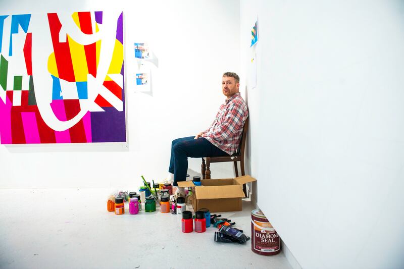 Maser: Al Hester at his new studio in Dublin. Photograph: Róisín Murphy O’Sullivan