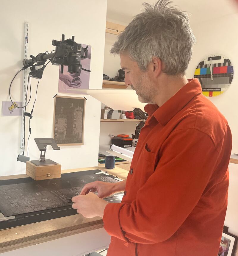 Light Up the Castle: Jack Phelan uses a rostrum camera to develop Six Sides Sawn, his Kilkenny Arts Festival illumination
