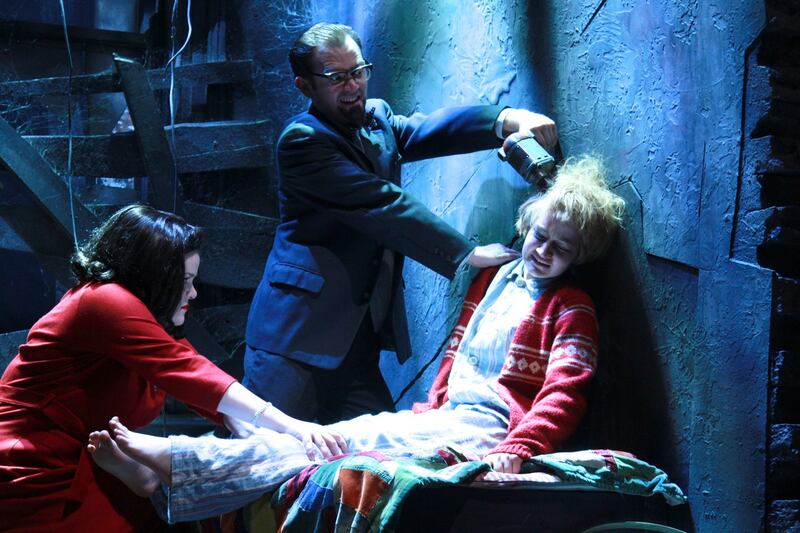 A scene from ‘The Pillowman’ by Martin McDonagh by Decadent Theatre Company Photograph: Mike Shaughnessy