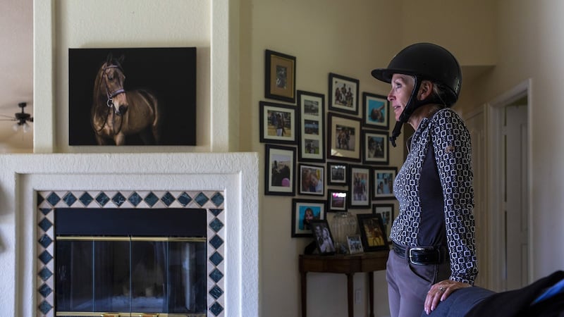 Kevin Babington’s wife Dianna, at home in Florida. Photograph: Saul Martinez/NYT