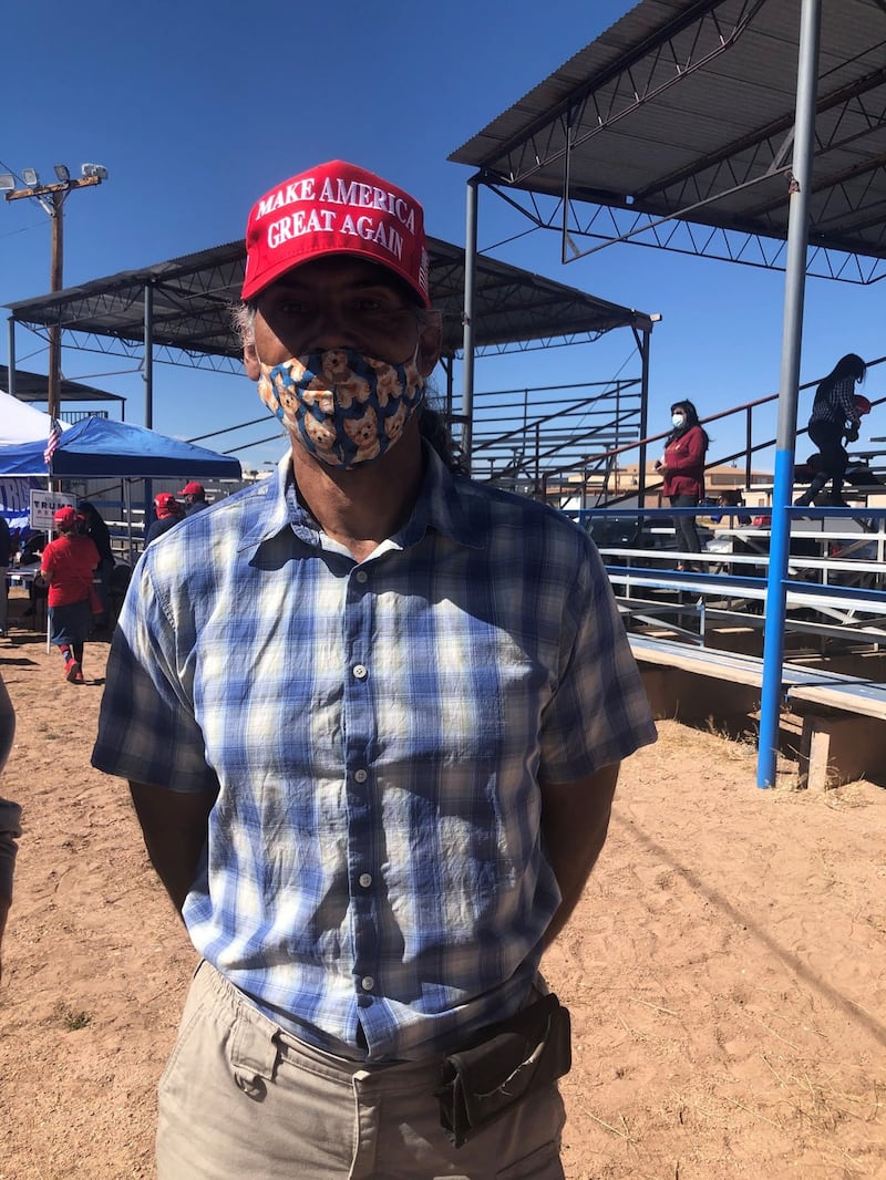Keith Ancar, an Atakapa-Ishak from Louisiana, who has lived in Navajo for more than 20 years. Photograph: Suzanne Lynch