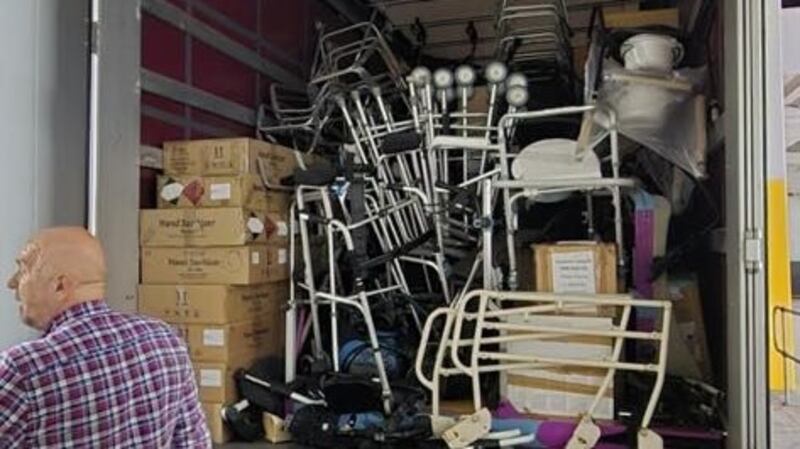 Medical aid donated by the Irish public and institutions to Ukraine has been destroyed in a Russian missile strike