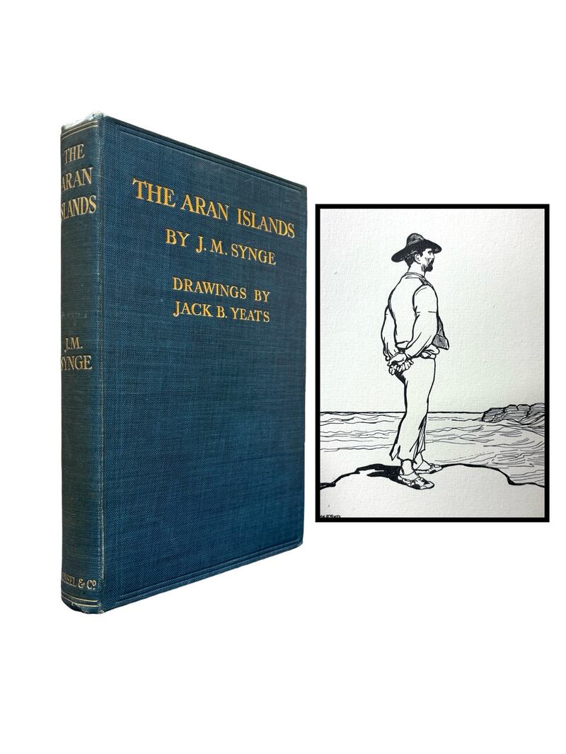 The Aran Islands by John Millington Synge with drawings by Jack B Yeats (€950) for sale at De Burca Rare Books