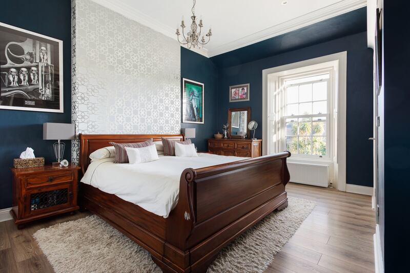 The two back bedrooms are large enough to have en suites built in to them, while the landing is roomy. Photograph: Alex Urdaneta