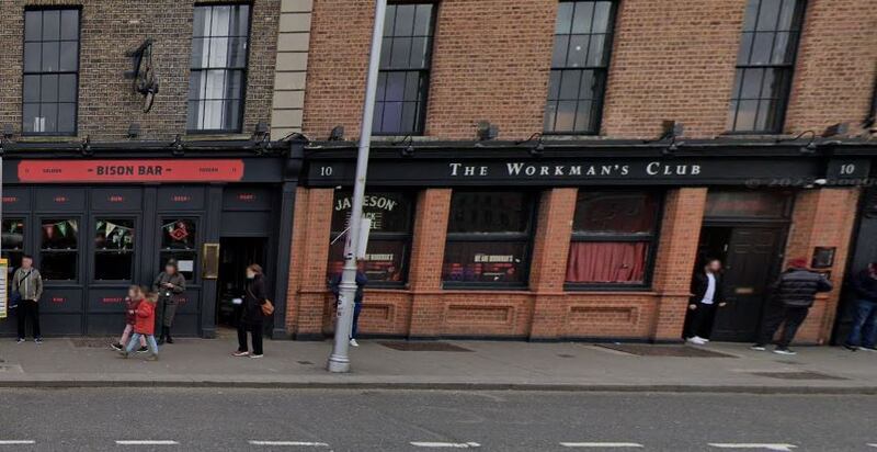 Workman's Club and Bison Bar on Wellington Quay, Dublin. Both are owned by The Workman’s Club Ltd of the Press Up group. Image: Google Street View