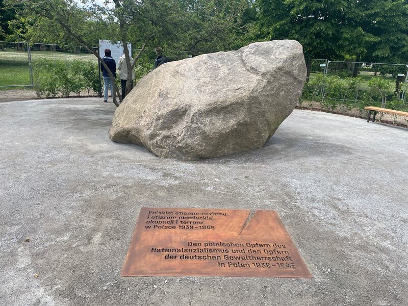 The memorial stone. Photograph: Derek Scally