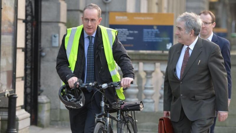“[The plan of Dublin City Council chief executive Owen Keegan (left) to further restrict car traffic on Dublin’s north quays to one lane] is not surprising. He declared war 11 years ago, as the city’s director of traffic: ‘We have given up trying to cater for the private car and if people haven’t worked that out yet, then there’s a serious problem with IQ.’” Photograph: Alan Betson