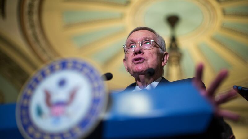 Harry Reid is the Nevada Democrat long known for his enthusiasm for space phenomena. Photograph: Al Drago/The New York Times