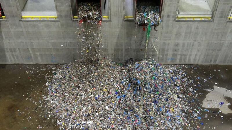 Poolbeg incinerator: burning waste will make a big difference to Ireland’s landfill statistics. Photograph: Nick Bradshaw