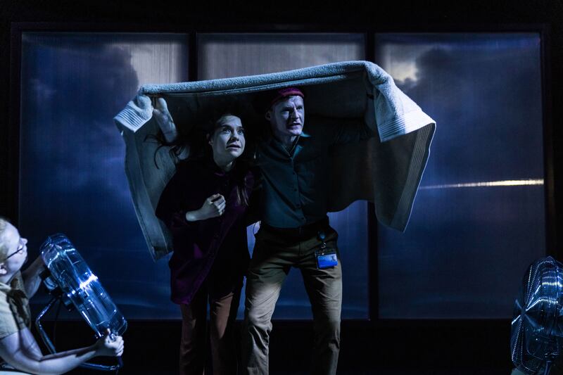 Nominated: Venetia Bowe and Manus Halligan in Dan Colley's Lost Lear. Photograph: Ste Murray 
