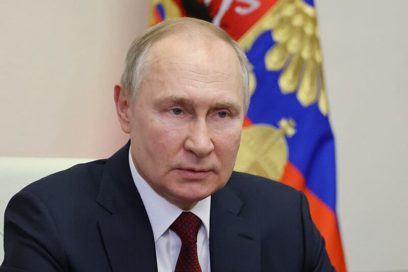 Russia's President Vladimir Putin: In his essay On the Historical Unity of Russians and Ukrainians, published in 2021 as the ideological overture to invasion, he insisted that the two peoples occupy 'essentially the same historical and spiritual space'. Photograph: Mikhail Klimentyev/Sputnik/AFP/Getty