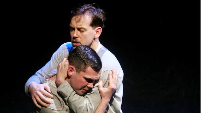 Marty Rea and John Cronin in Observe the Sons of Ulster Marching Towards the Somme by Frank McGuinness. Photograph: Brian Farrell