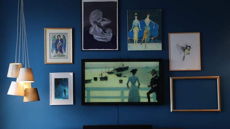 The Samsung TV links to curated museum collections when it’s in sleep mode. Photograph: Nick Bradshaw/The Irish Times.