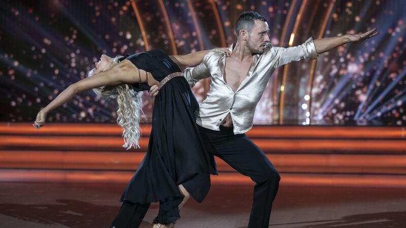 Johnny Ward and Emily Barker taking on te rumba. Photograph: Kyran O’Brien