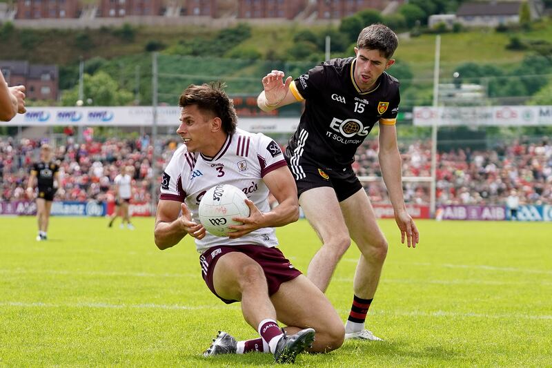 Seán Fitzgerald in action for Galway. Photograph: James Lawlor/Inpho
