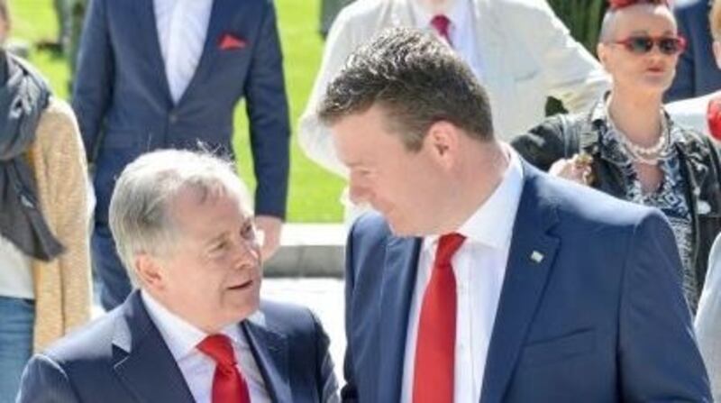 Brendan Howlin is being pressed by colleagues to step forward for the leadership while Alan Kelly is keen to succeed to the position. Photograph: Barbara Lindberg