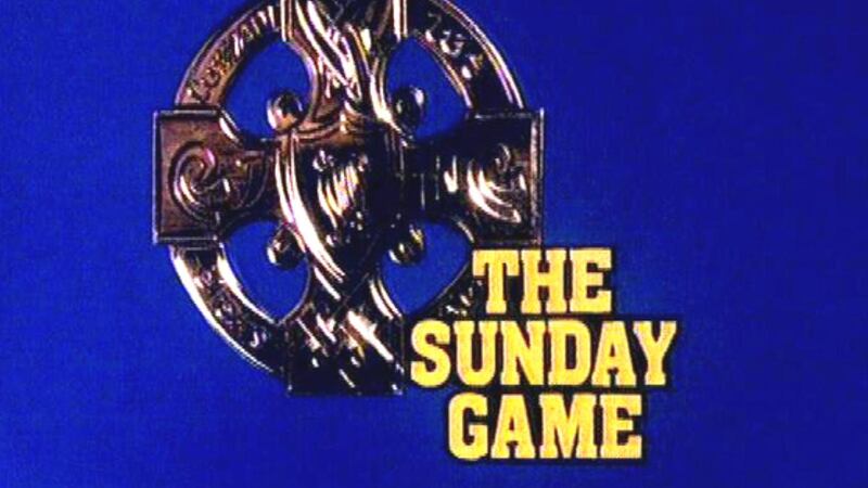 An early logo for The Sunday Game. Photograph:  RTÉ