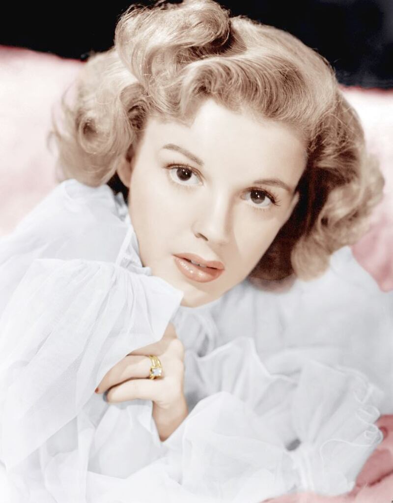 Judy Garland in a promotional still for Presenting Lily Mars (1943).
