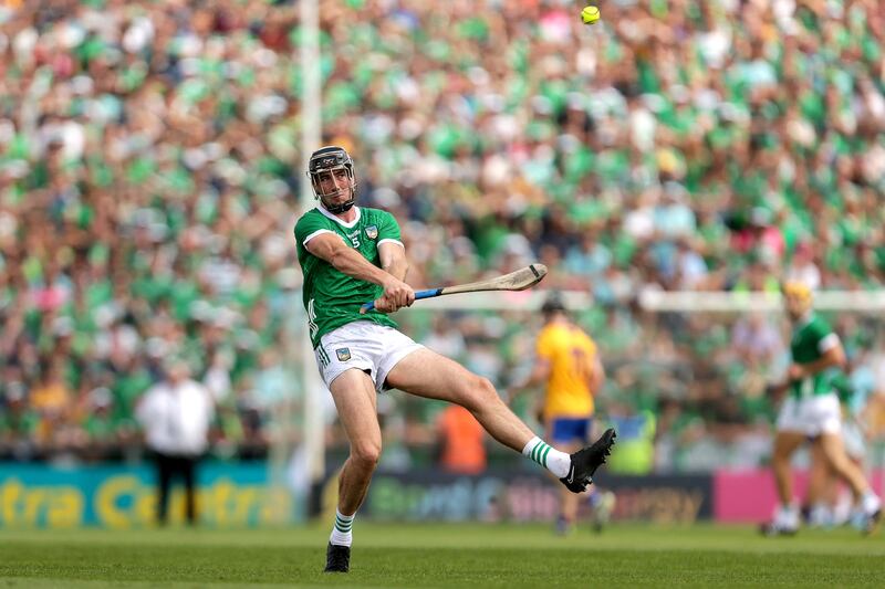 Diarmaid Byrnes: his long-range shooting is a potent weapon for Limerick. Photograph: Laszlo Geczo/Inpho