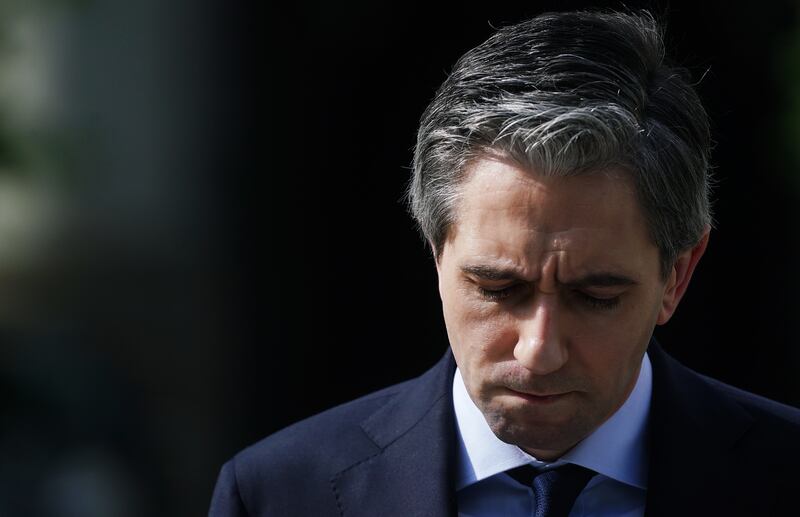 Taoiseach Simon Harris took a more measured approach in his descriptions this week when he spoke of 'vulnerable people' in tents and his resolve to ensure a 'multiagency response'. Photograph: Brian Lawless/PA Wire