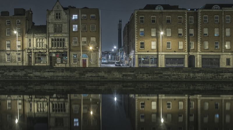 Smithfield, seen through Arran Quay. Photograph: Andrew Sheridan
