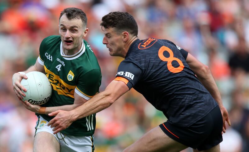 Niall Grimley: has proved an important addition for Armagh since his return from injury. Photograph: Leah Scholes/Inpho 