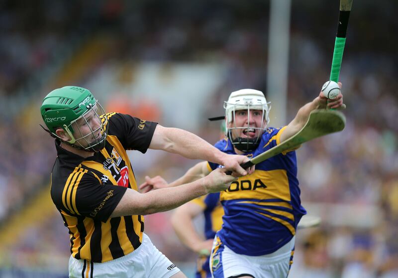 Kilkenny's Paul Murphy with Tipperary's Patrick Maher during the 2013 game at Nowlan Park. Photograph: Morgan Treacy/Inpho