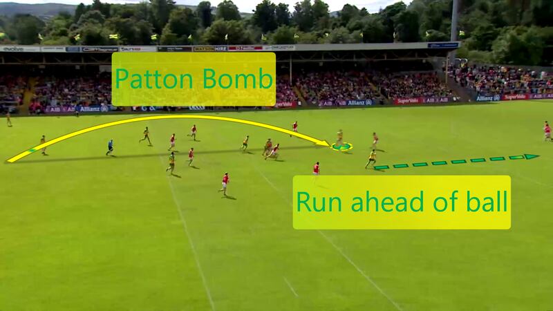 The key to making Patton's kickouts even more successful is runners sprinting ahead of the ball straight away