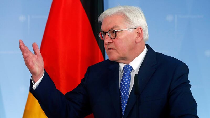 German foreign minister Frank-Walter Steinmeier says he has noted with “concern” Donald Trump’s claim that Nato is “obsolete”. Photograph: Felipe Trueba/ EPA
