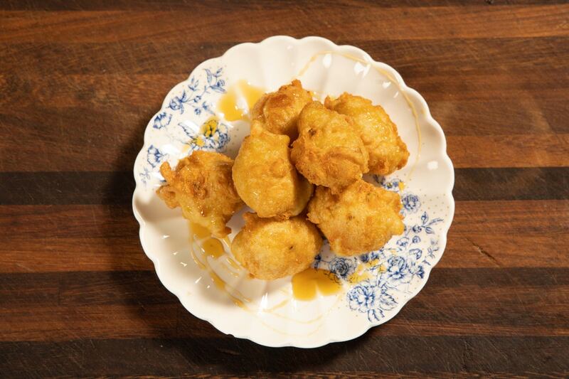 Young Buck beignets, Highbank Orchard syrup drizzle. Photograph:  Patrick Browne