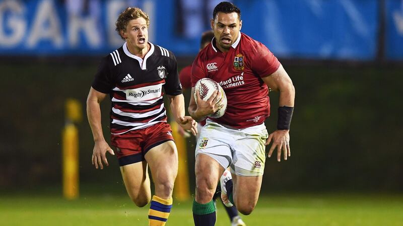 Ben Te’o was one of the Lions players who stood out in Whangarei. Photograph: Andrew Cornaga/Inpho
