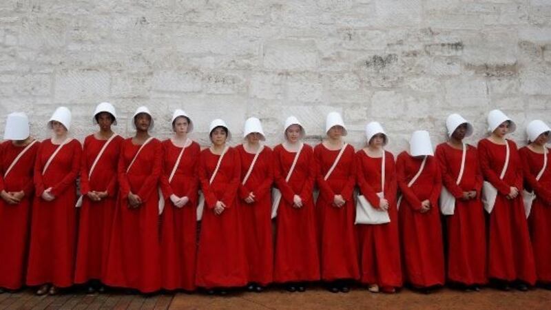 The Handmaid’s Tale? `We are not slinking into dystopia. Rather, we are still engaged in the long crawl out it’