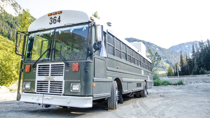 Canadian company Paved to Pines converts old buses into camper vehicles