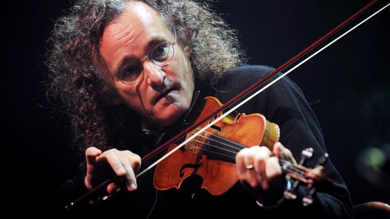 Martin Hayes at the RTE Radio 1 Folk Awards in Vicar Street on October 24th, 2019. Photograph: Aidan Crawley