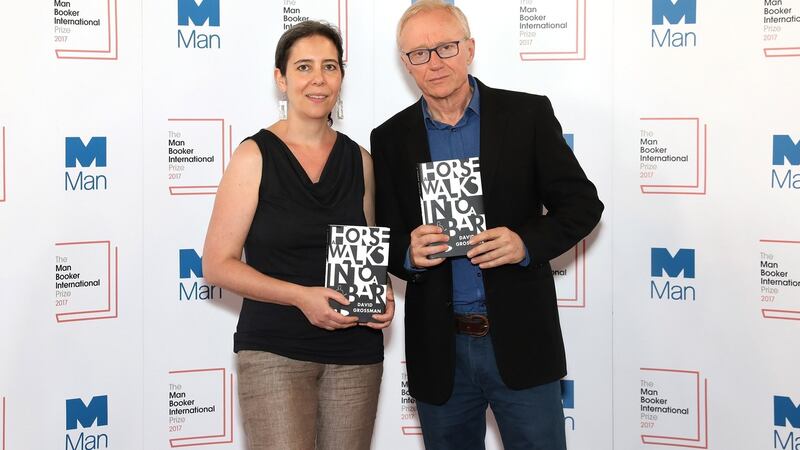 Author David Grossman  and translator Jessica Cohen. Photograph: Tim P. Whitby/Getty Images