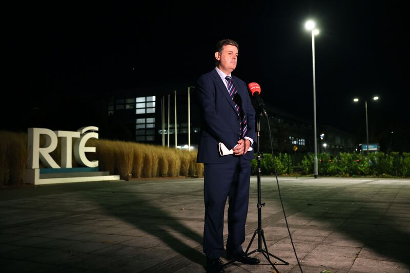 RTÉ director general Kevin Bakhurst, forever in search of a politician with a spare €50 million. Photograph: Dara Mac Dónaill